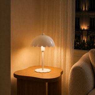 Lampe à poser en métal blanc - Margot