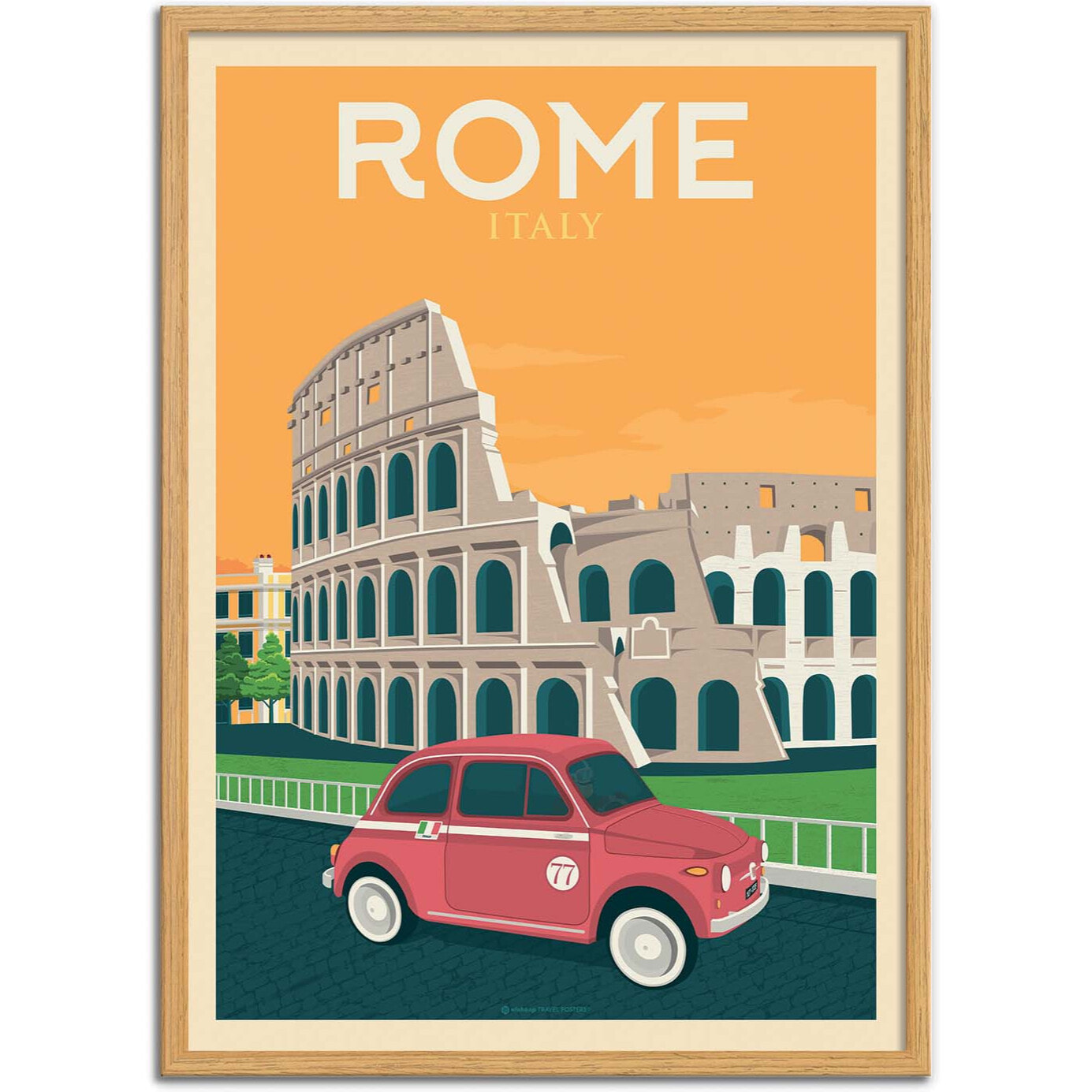 Affiche - Rome - Olahoop Travel Posters