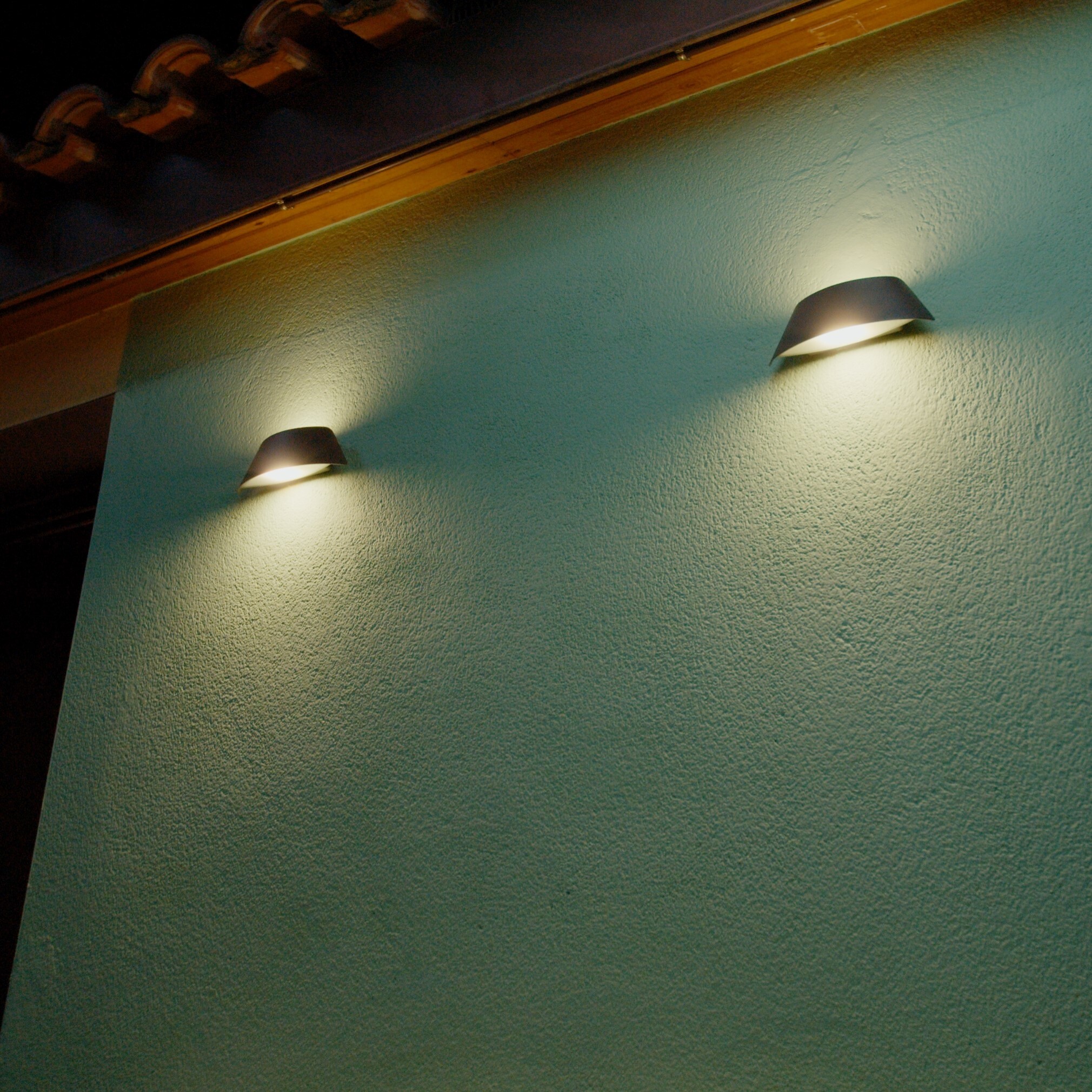 Forlight Courbe - Aplique LED Exterior para Jardín y Terraza. LED 7.2W Blanco Cálido 3000K. Con Protección para Exterior IP65.