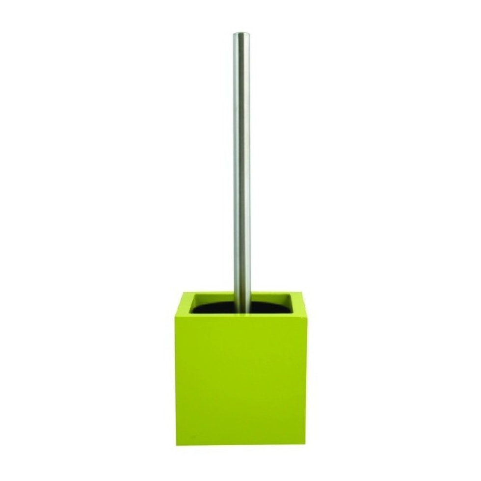 Brosse Wc avec support MDF Inox Vert Pistache MSV