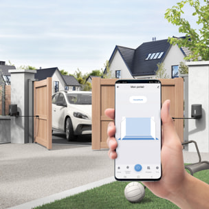 Motorisation connectée à bras articulés portail à battants - Orane Connect - Avidsen - 114202