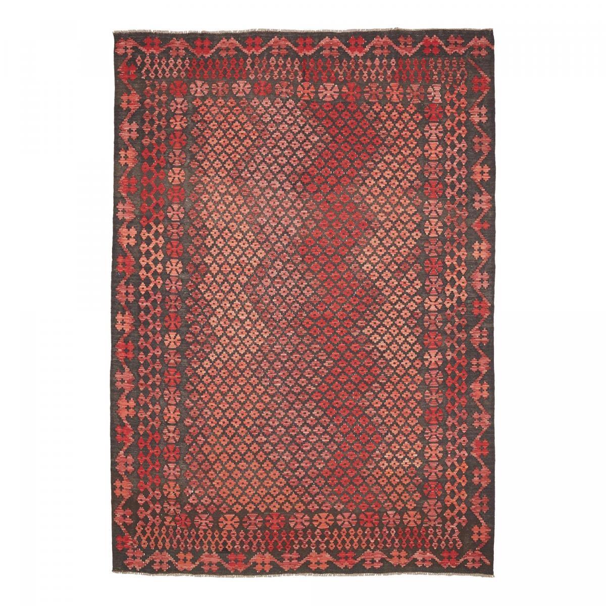 Tapis kilim, motif géométrique authentique, laine naturelle, KUKUNO