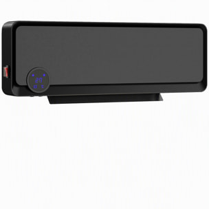 Radiateur mural soufflant oscillant 2000W chauffage céramique PTC noir