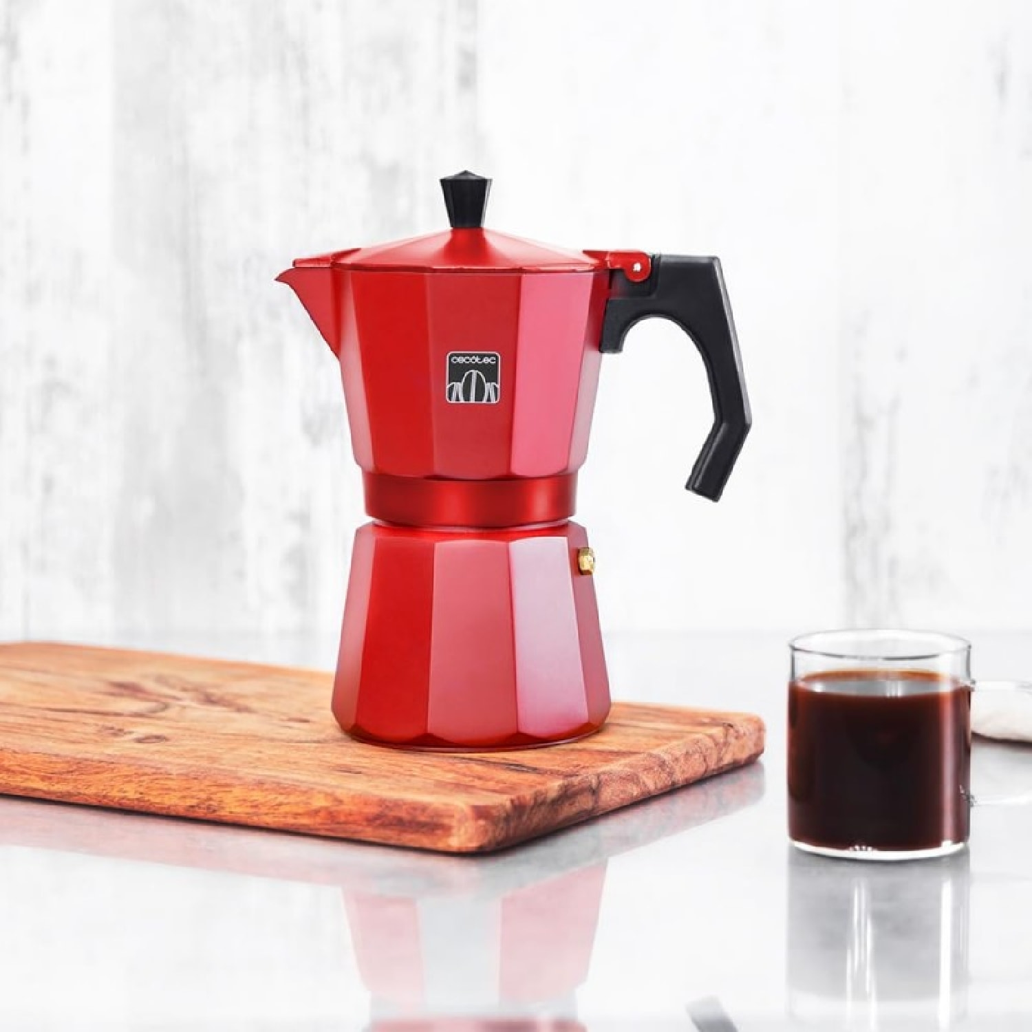 Cecotec Cafetera italiana Mokclassic 900 Red