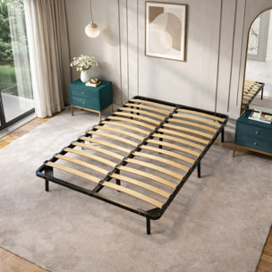Sommier Cadre à lattes métal - 2 places