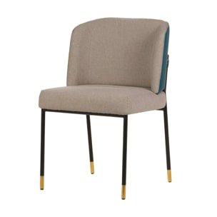 Silla Pu Gris Azul Laval 52x54x74 Cm