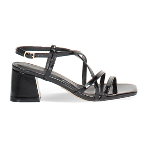 Sandali neri tacco 5,5 cm