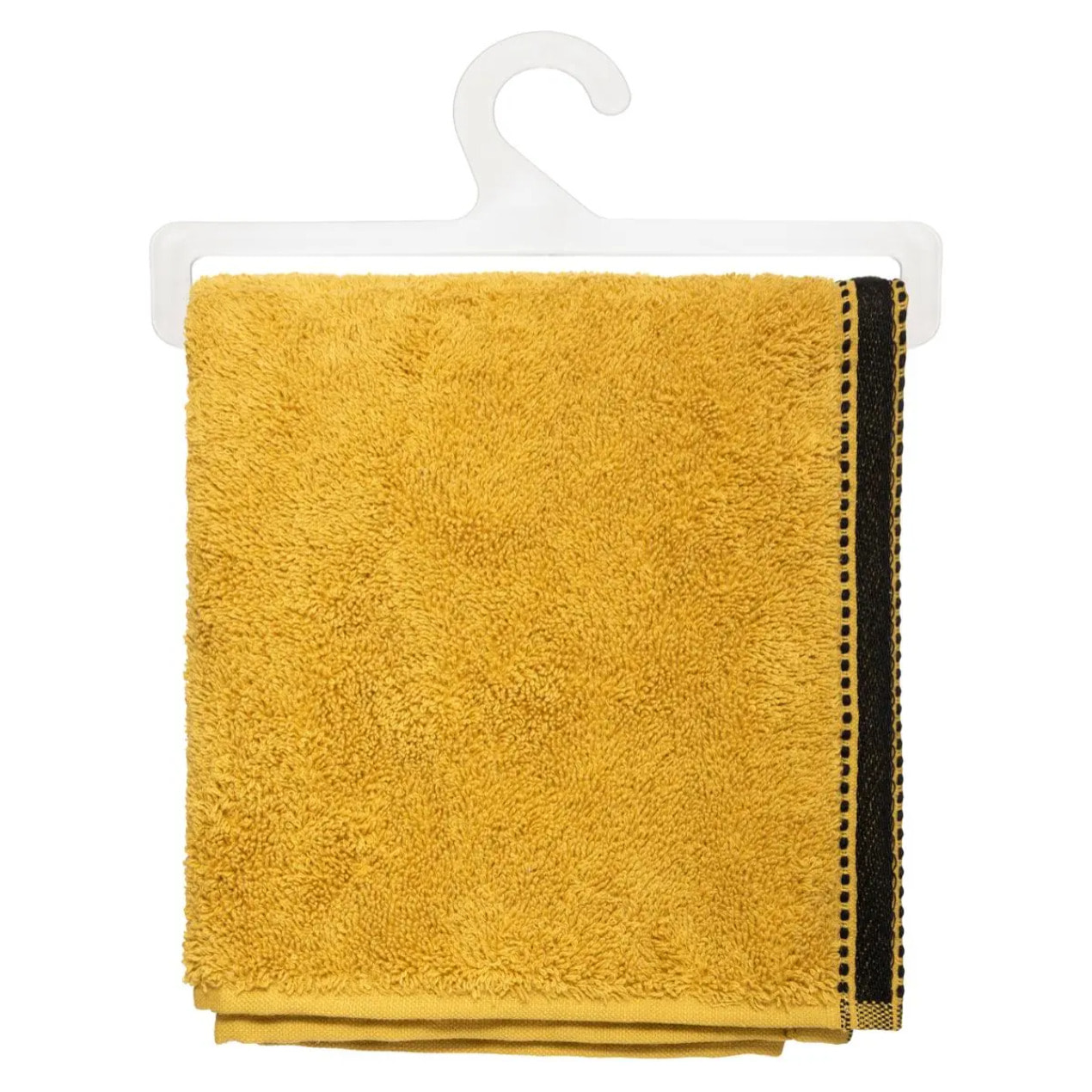 Serviette de toilette "Joia" - coton 550 gr/m² - jaune moutarde 50x90 cm