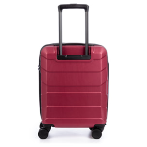 Set di 4 valigie Trolley espandibili, in materiale leggero ABS ad alta resistenza. Chiusura numerica, 4 ruote doppie girevoli a 360°.