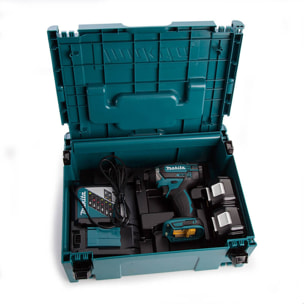 Visseuse à chocs 18V LXT 4.0 Ah 165 Nm - MAKITA - avec 2 batteries, chargeur, MakPac - DTD152RMJ