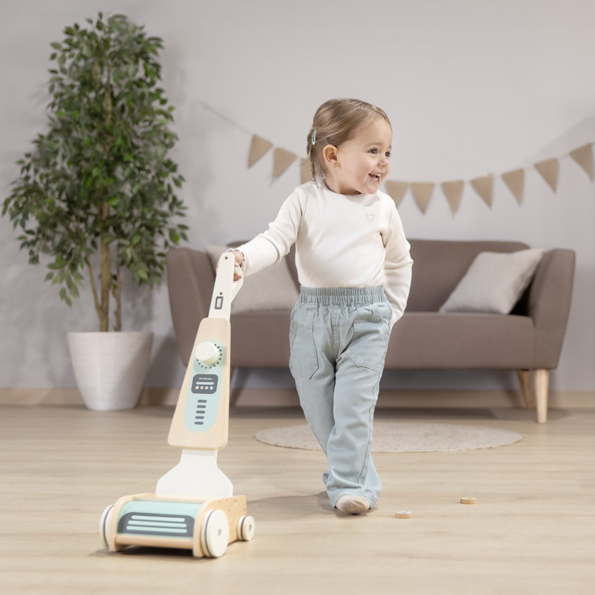 Aspiradora de madera ASPIRALOOM para niños