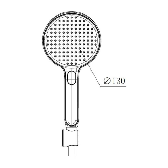 Pomme de douche SAT noir/chrome (SATBSRS33C)