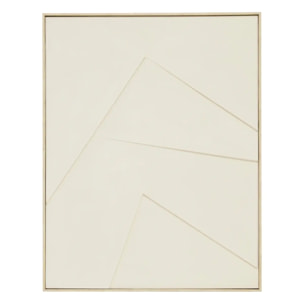 Toile 3D Makana blanc 100x78cm