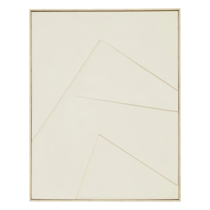 Toile 3D Makana blanc 100x78cm