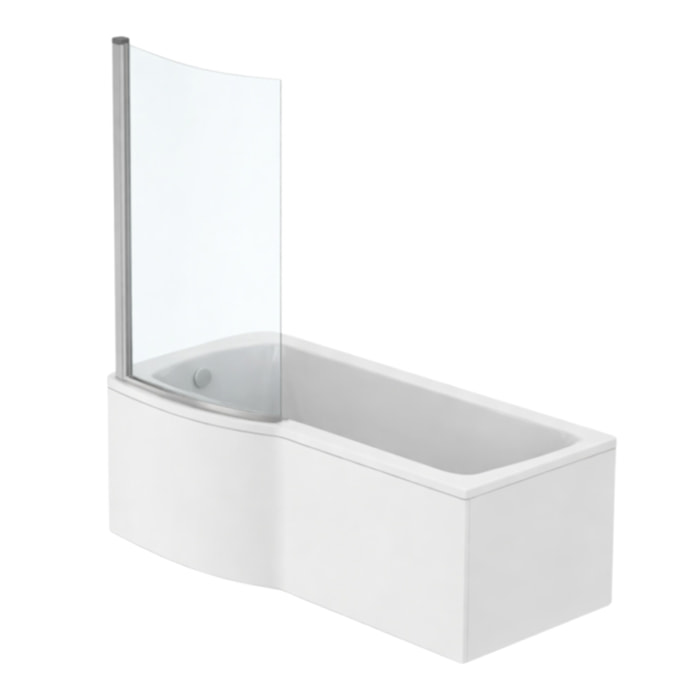 Baignoire Connect air 170 X 80 avec Pare Bain asymétrique gauche