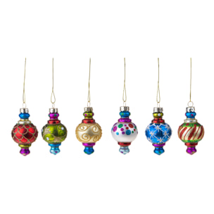 Sfere da appendere set di 6 pezzi - Pezzi 2 - 4xH7x4cm - Bianchi Dino SpA