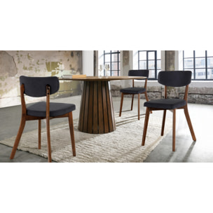 TOMASUCCI Tavolo rotondo VOLGA WALNUT
