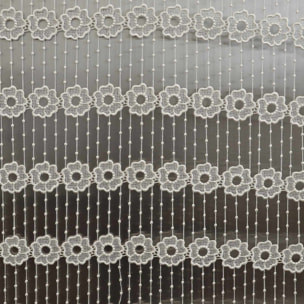 Modulable à fleurs suspendues en macramé - Ecru