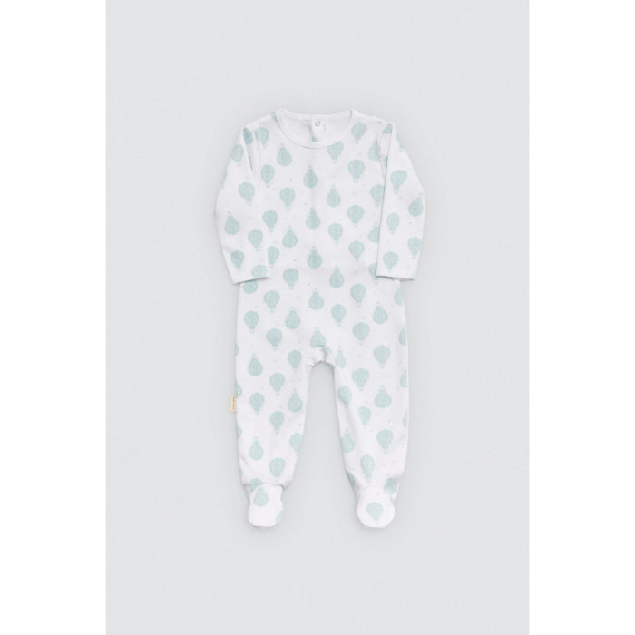 Tutina per neonato a maniche lunghe con stampa a palloncino