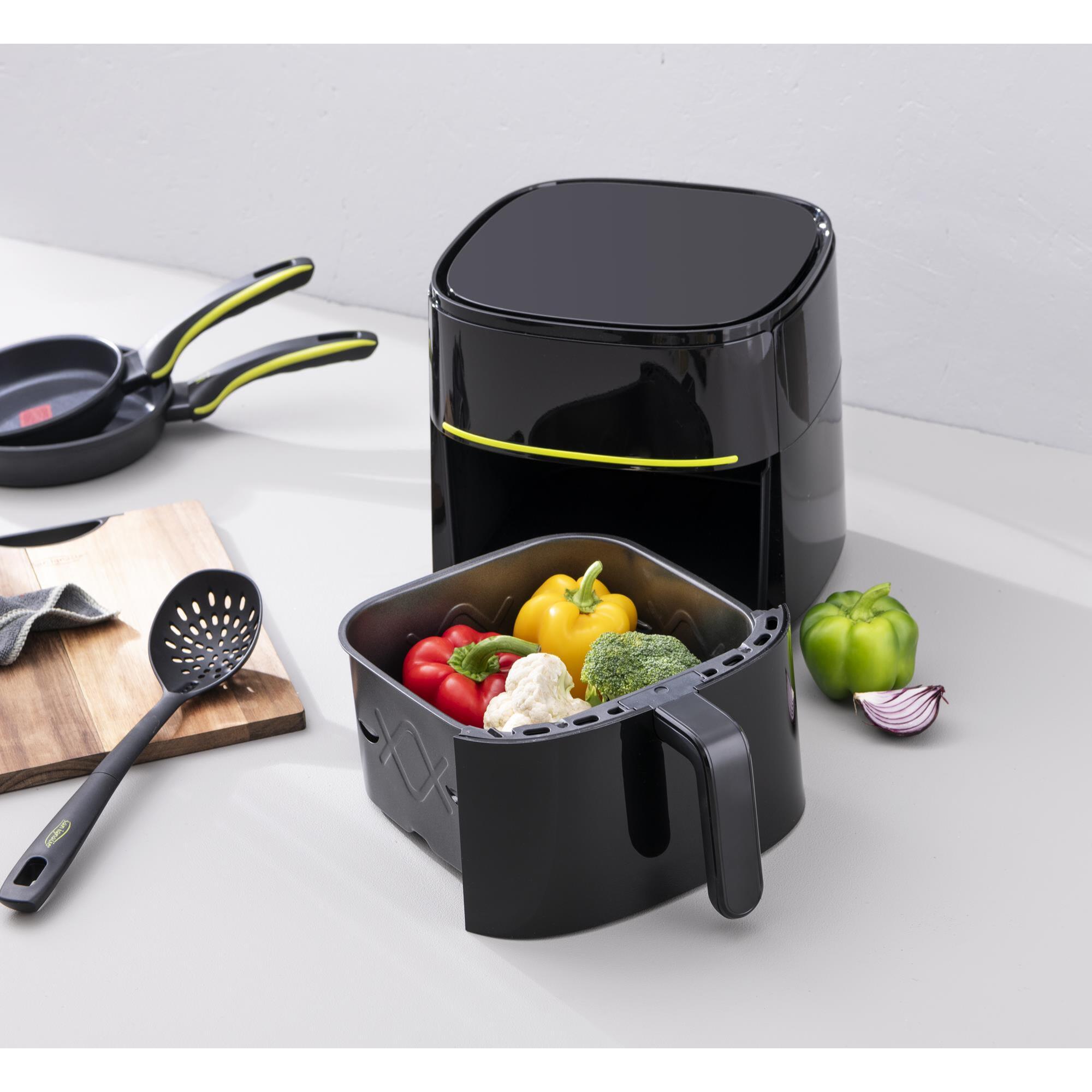 Freidora de aire xtra de 6l y 1500w con 8 programas