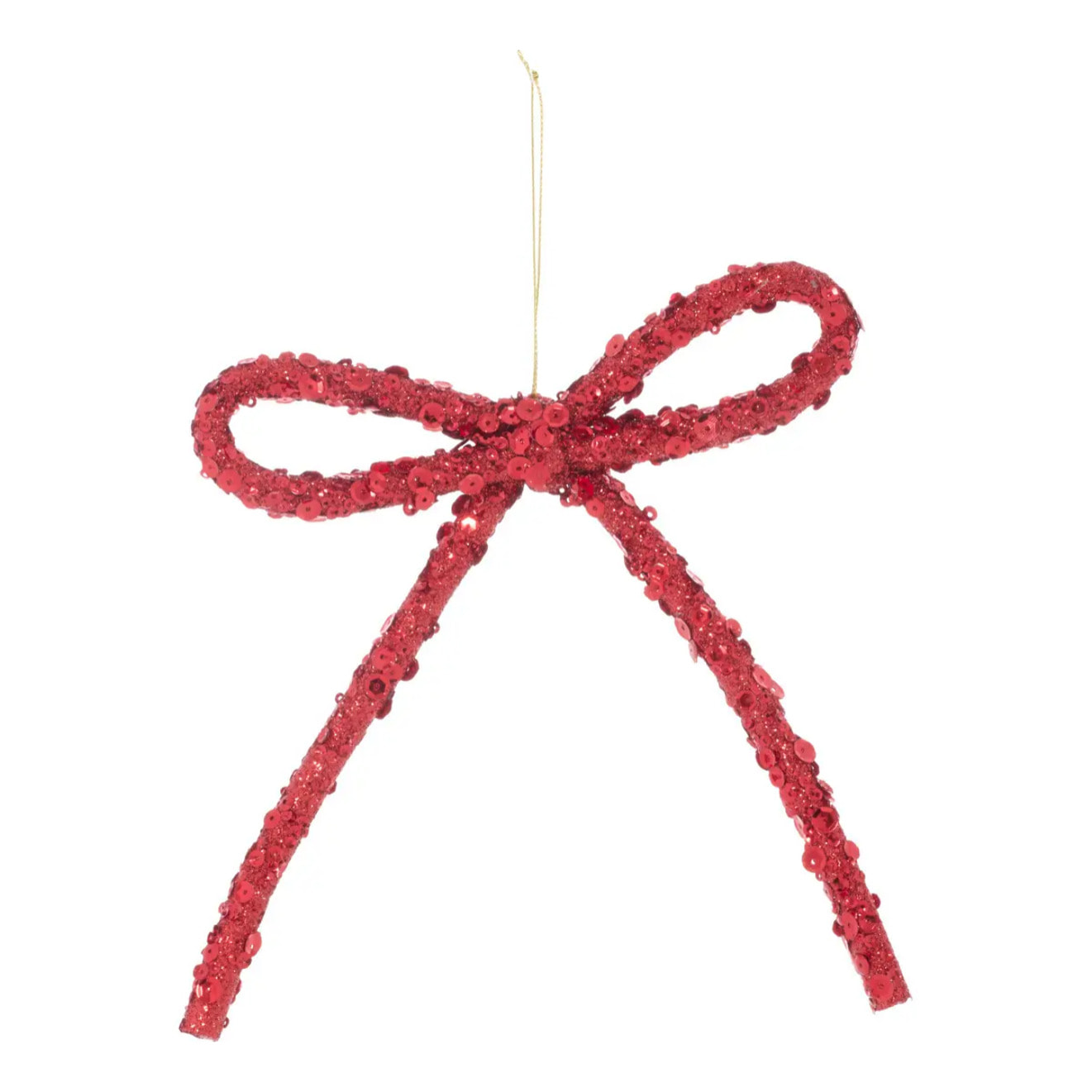 SDN PLF NOEUD RED/GOLD 17CM