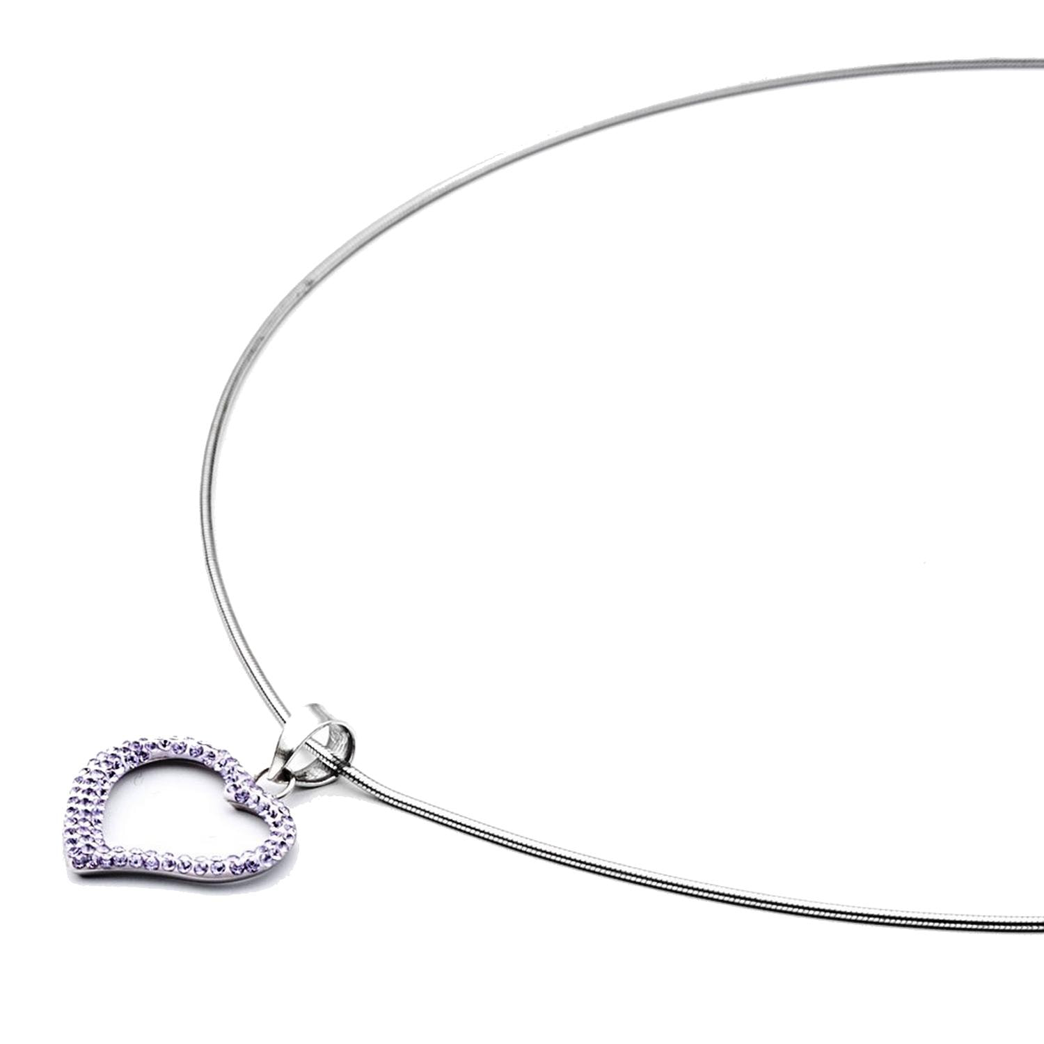 Collar Heart adornado con cristales de Swarovski