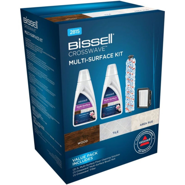 Kit accessoires BISSELL Détergent brosse filtre CrossWave 17132 2225N 2582N
