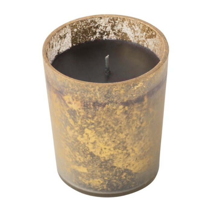 J-Line bougie parfumée M-Chic - Oud & Amber - verre - or/noir - small - 48H