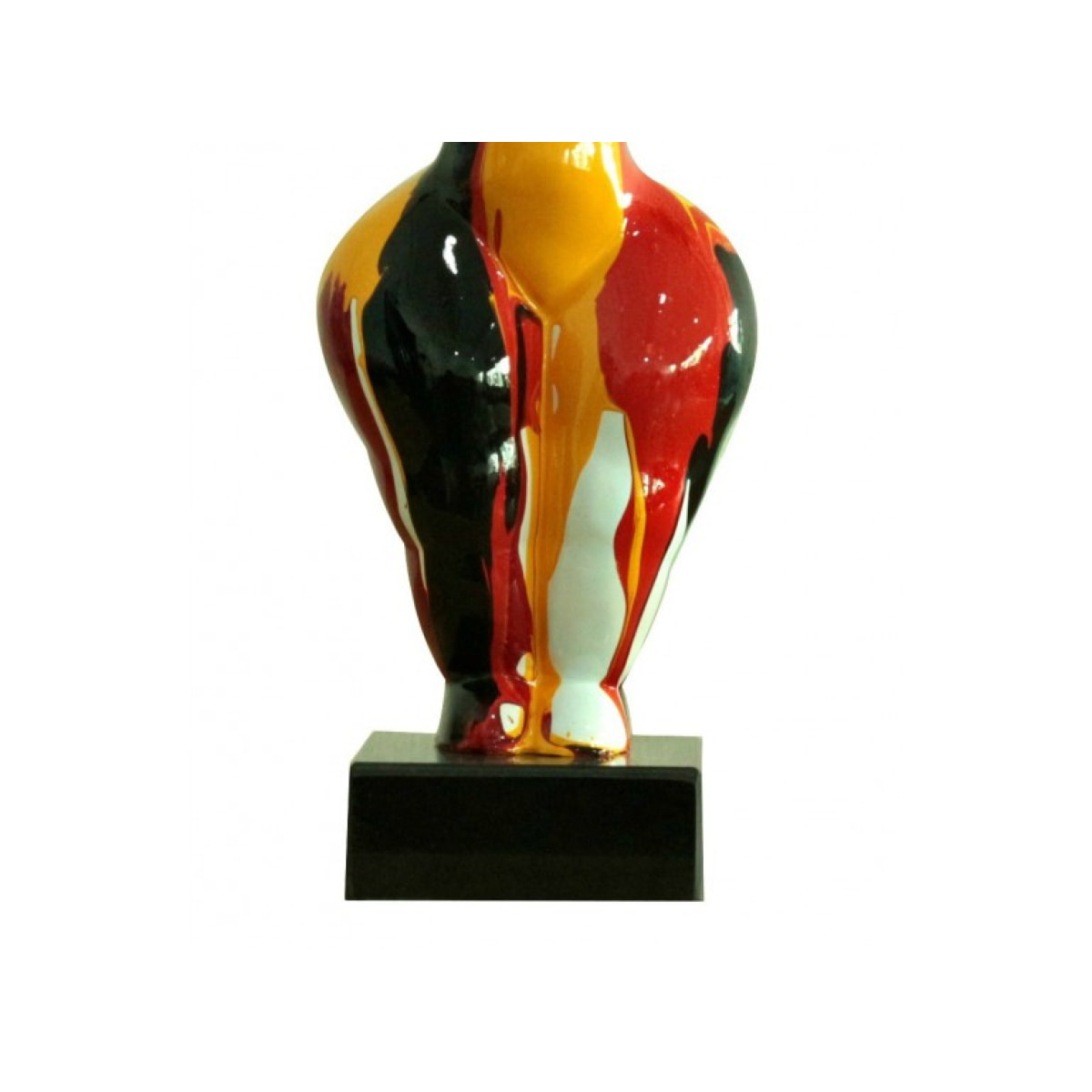 Statuette femme ronde en résine multicolore - SPANIA LADY