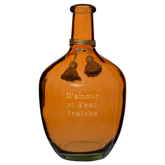 Vase Dame Jeanne "Gypsy" verre H31cm