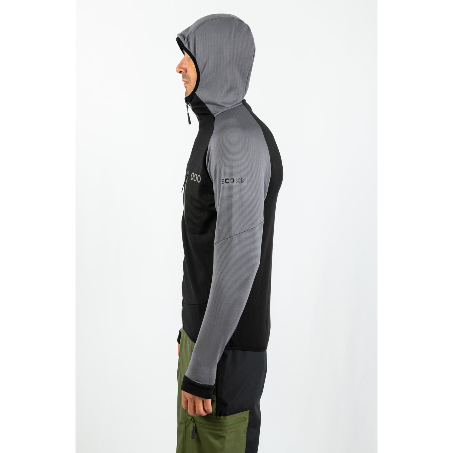 Chaqueta ECOActive Light Insulated Jacket with cap dela marca ECOON - Negro / Gris