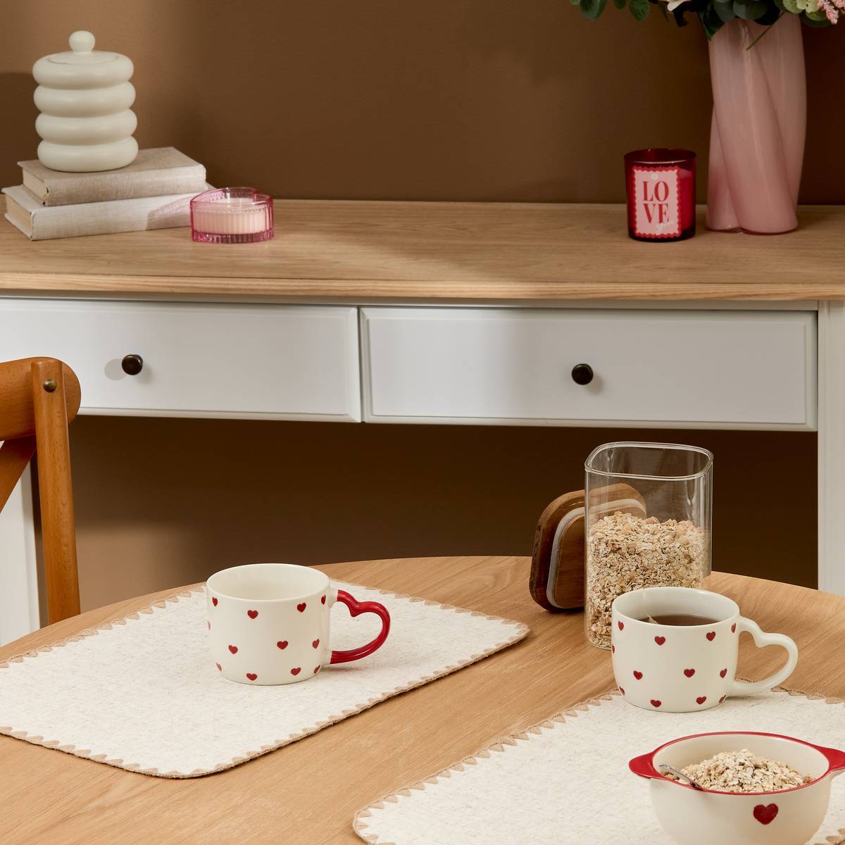 Mug à motif coeurs Valentine