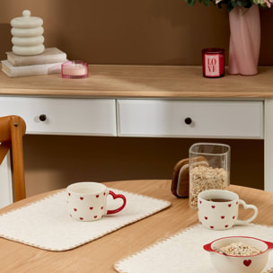 Mug à motif coeurs Valentine