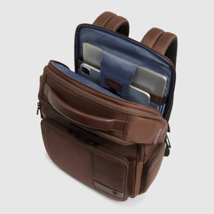 Piquadro Zaino porta pc e porta iPad® con tasca per AirPods®, protezioni antiurto e RFID