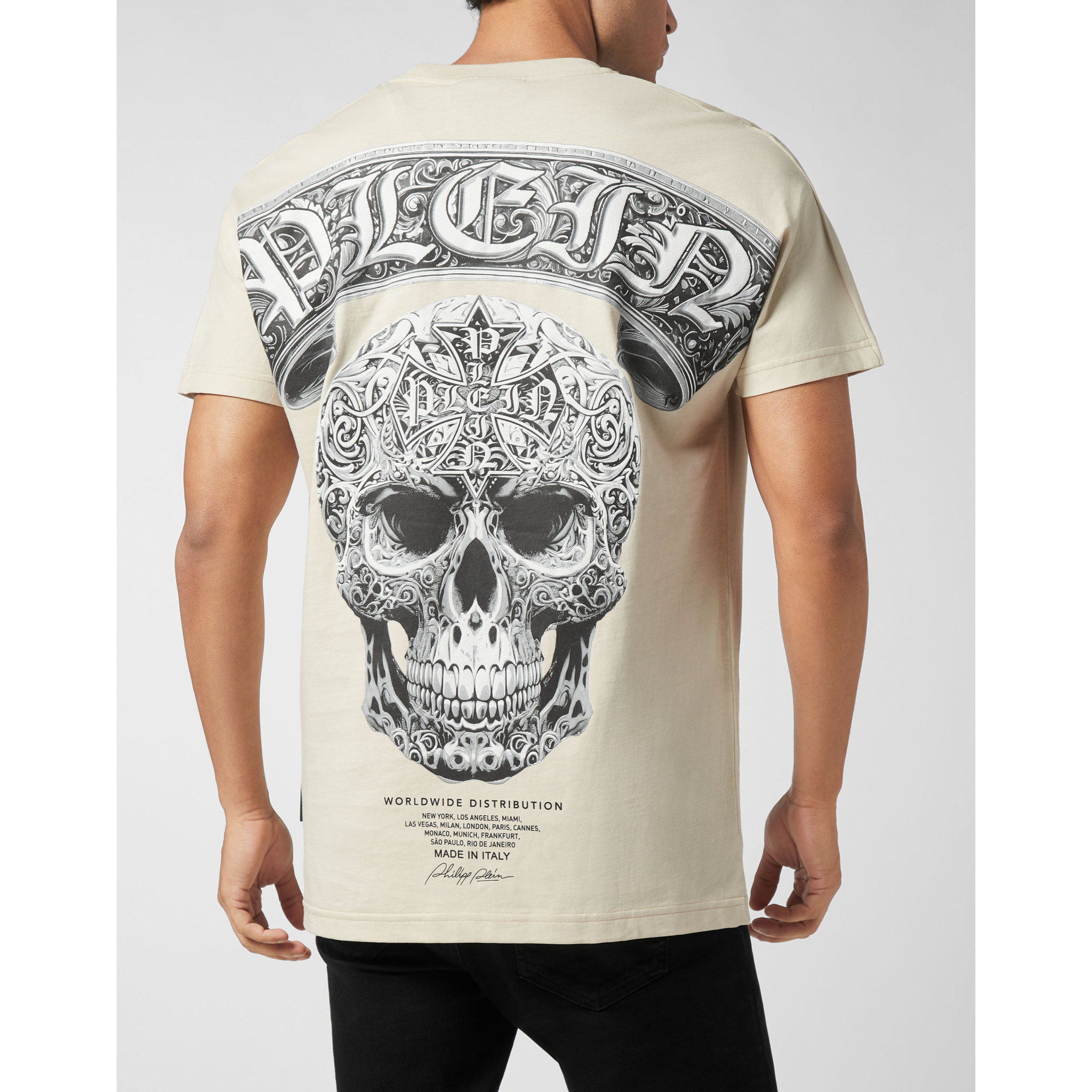 PHILIPP PLEIN Camiseta Cuello Redondo Ss SKULL