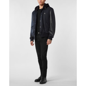 PHILIPP PLEIN Leather Bomber &AMP