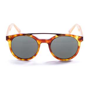 Gafas de sol OCEAN TIBURON - Patillas carey amarillo y rosa / Ahumada
