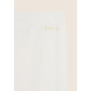 Pantaloni Sportivi con Gamba Dritta e Ricamo Traforato