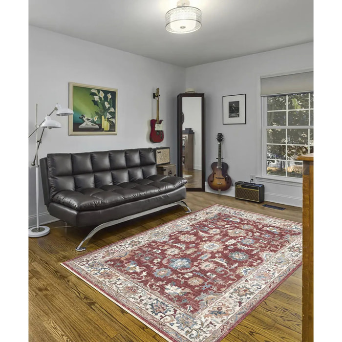 Tappeto orientale classico tradizionale colore rosso per salotto soggiorno camera da letto