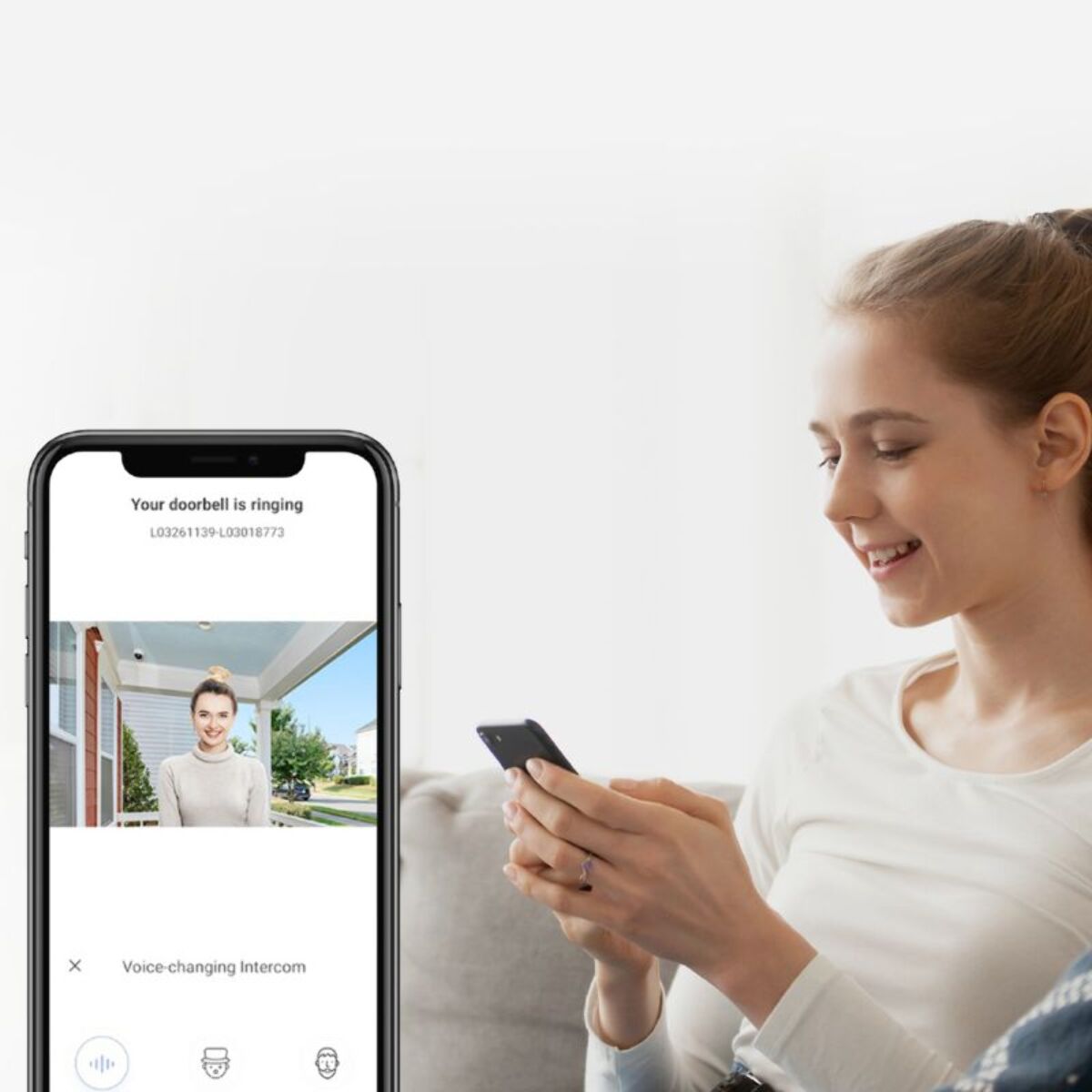 Visiophone EZVIZ EP7-2K/Connecté ss fil+ panneau solaire