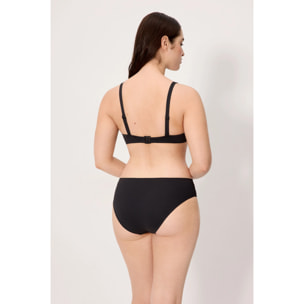 Slip bikini midi modellante Nero