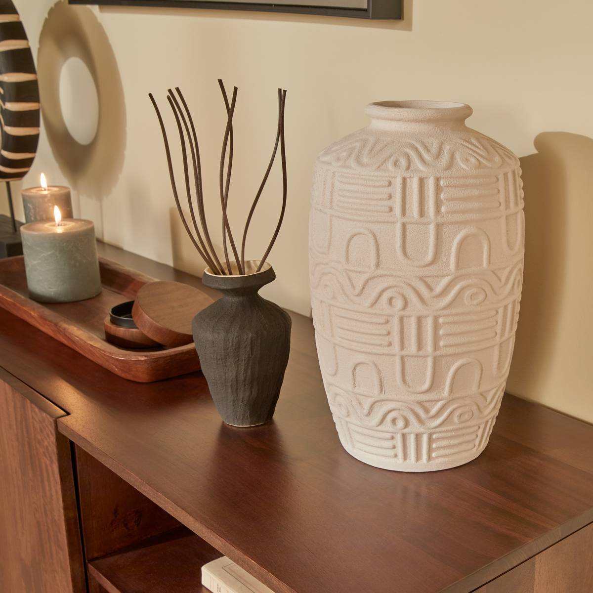 Plante articifielle avec vase Nyer