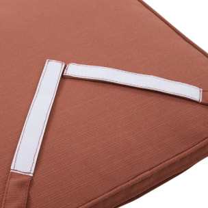 Galette de chaise Korai acajou 40x40cm