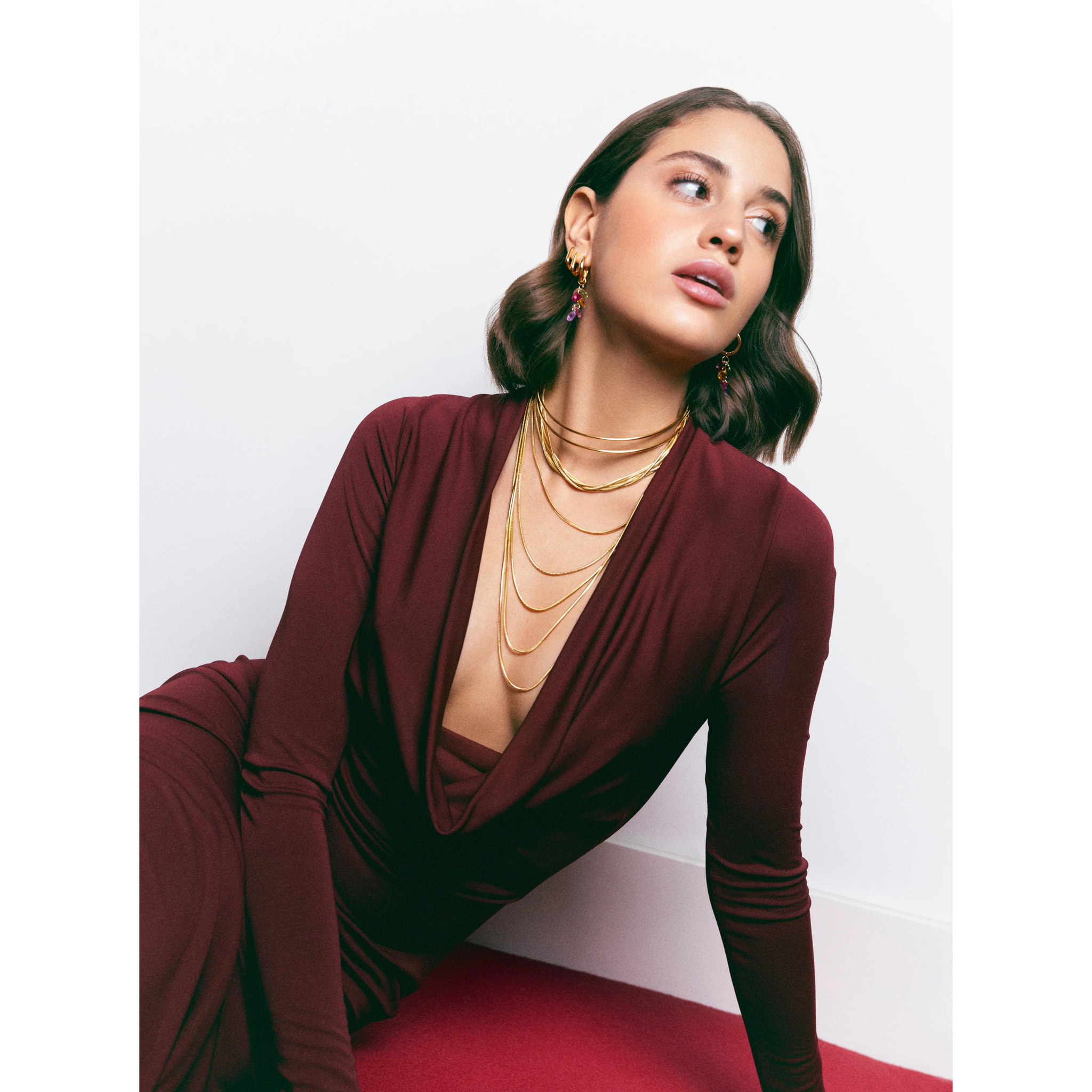 Collana Cleopatra in Acciaio Placcato Oro