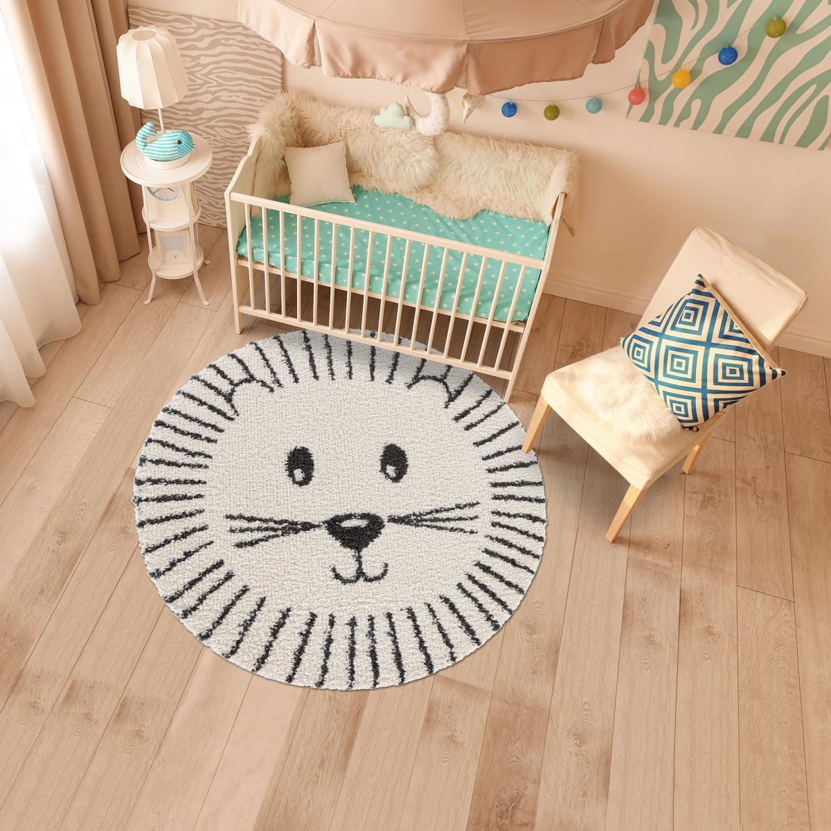 Tapis enfant tissé motif animaux NEGU