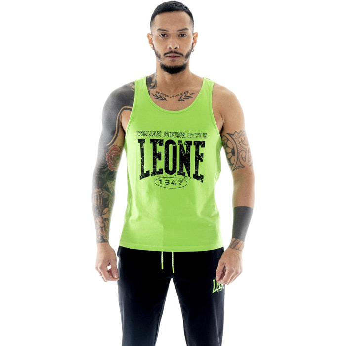 Canotta da uomo in cotone elasticizzato Leone Boxing Legend