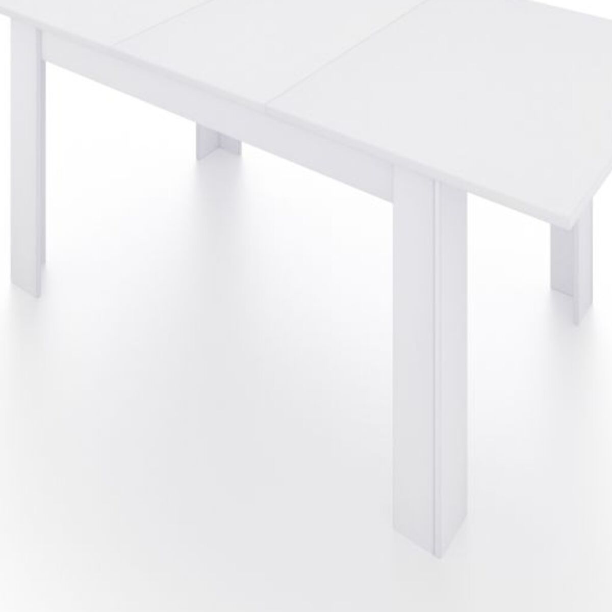 Mesa de comedor extensible Danna 123 Blanco Artik (Blanco Mate)