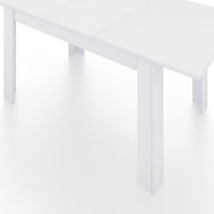 Mesa de comedor extensible Danna 123 Blanco Artik (Blanco Mate)