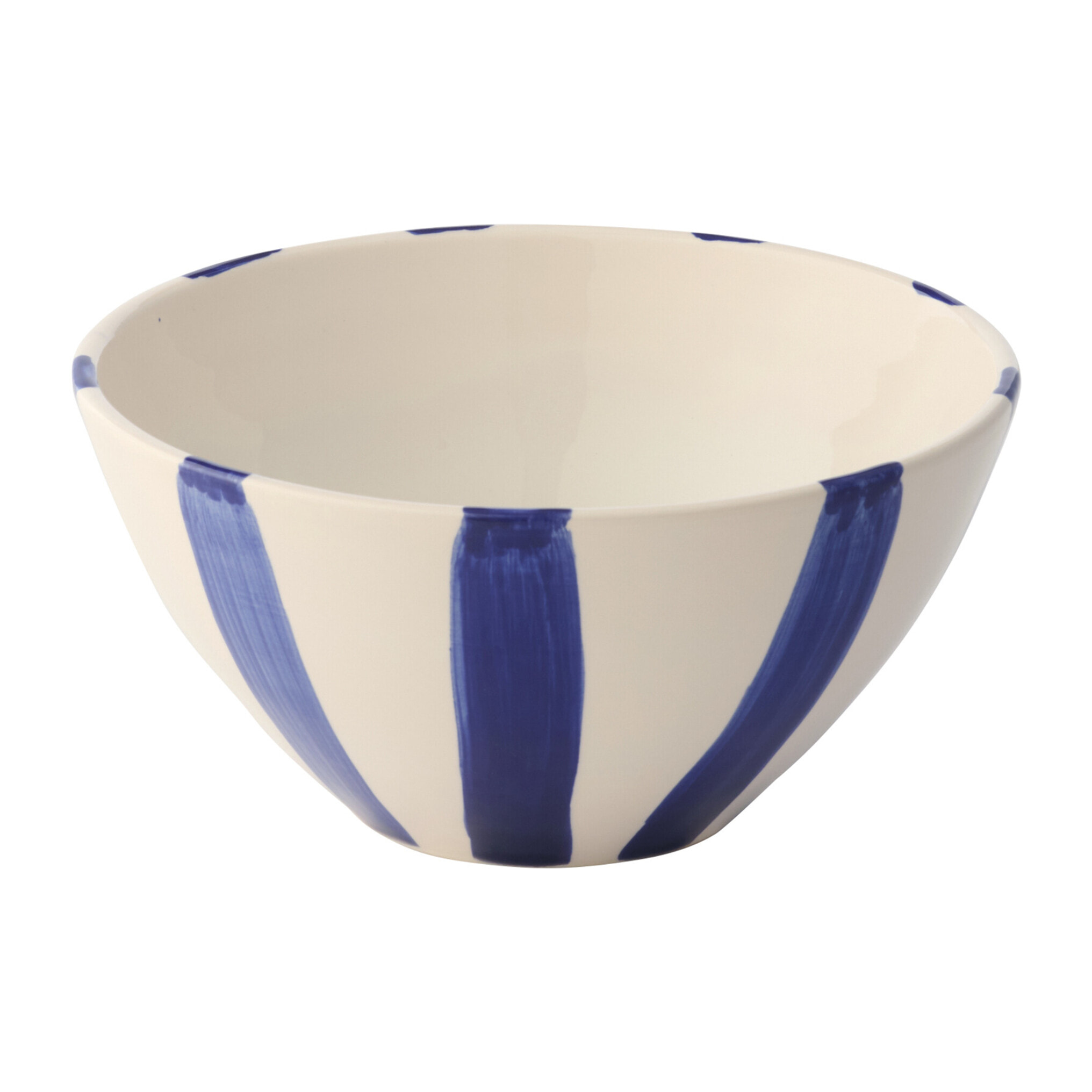 J-Line Bol Poisson Ligné - céramique - bleu foncé - medium