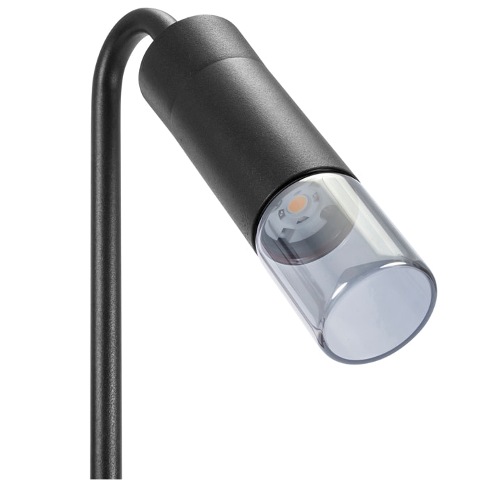 FORLIGHT Trim baliza negro con led blanco cálido 3000K